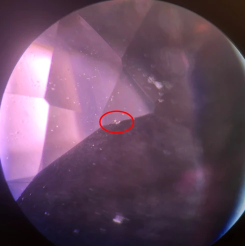 Qualité de la taille de la table et de la couronne 